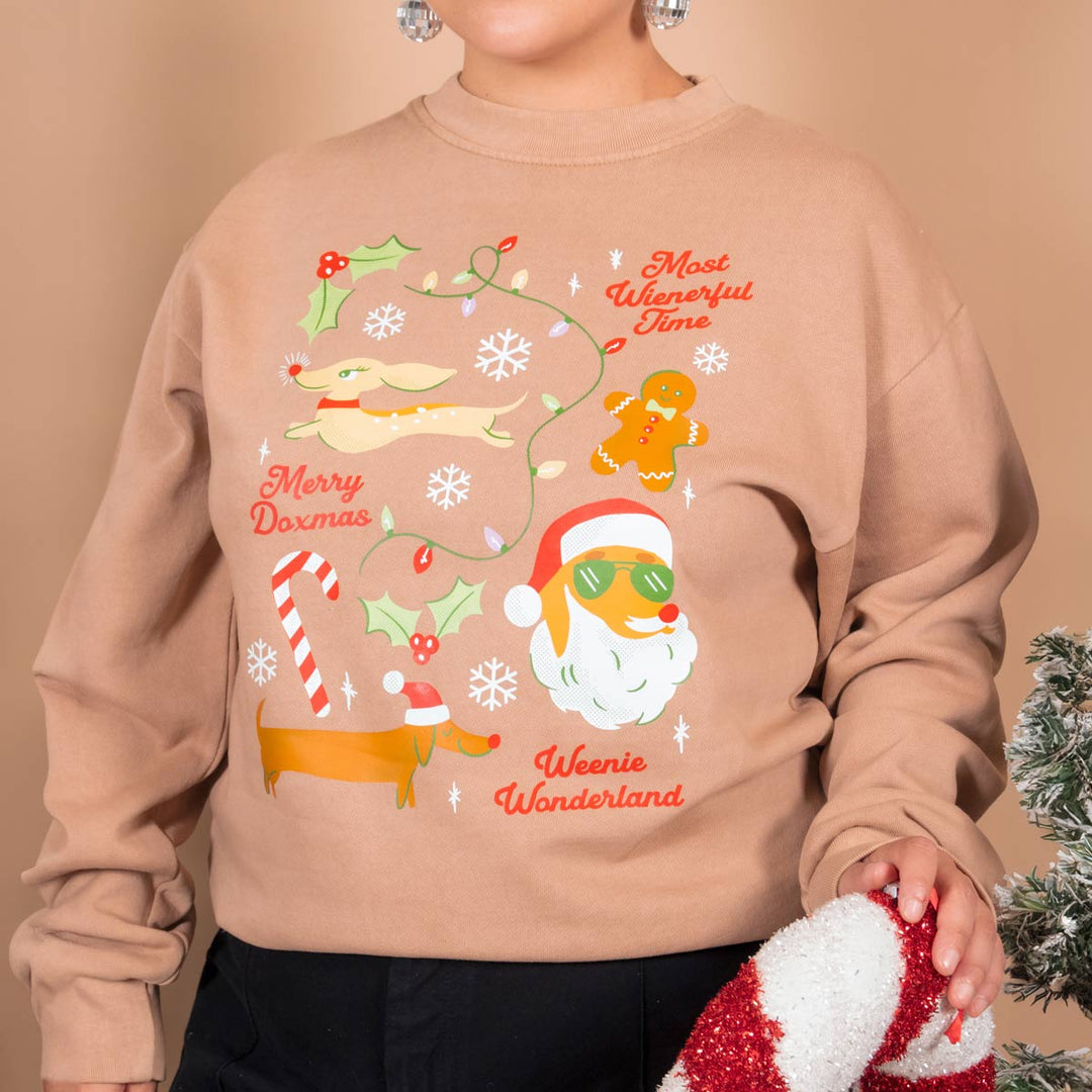 most wienerful unisex crew sweatshirt | cocoa - bean goods