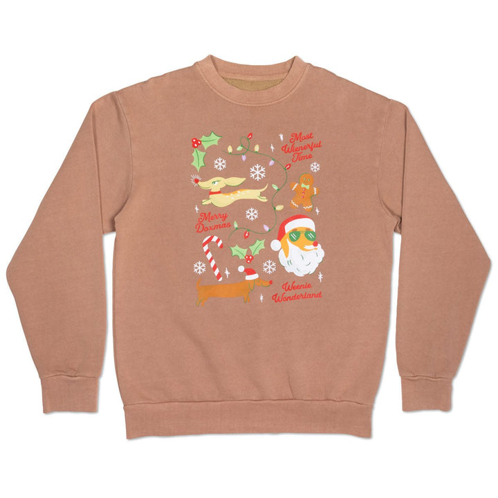 most wienerful unisex crew sweatshirt | cocoa - bean goods