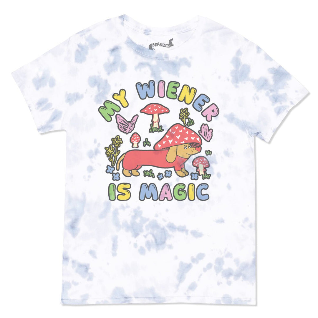 my wiener is magic unisex tie-dye tee - bean goods