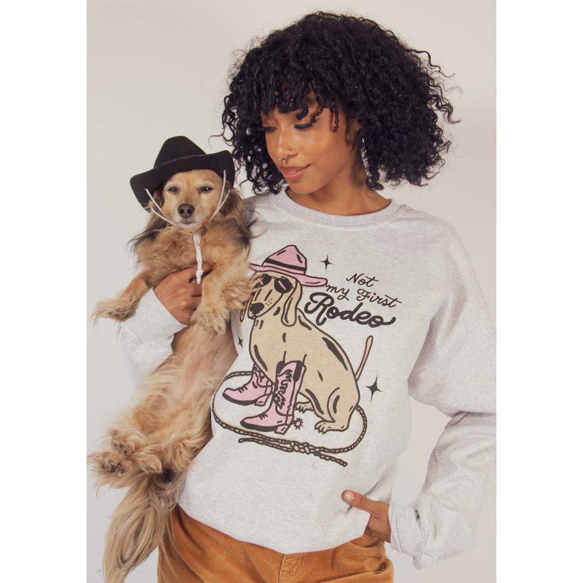 not my first rodeo unisex crew sweatshirt - bean goods