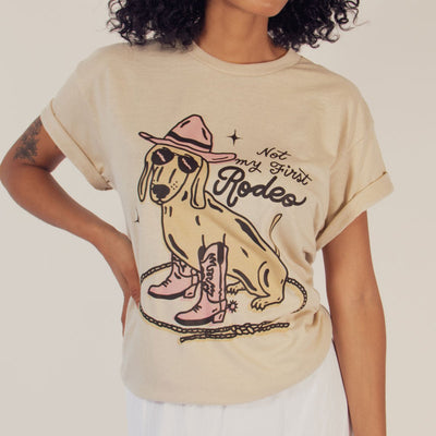 not my first rodeo unisex tee | desert dust - bean goods