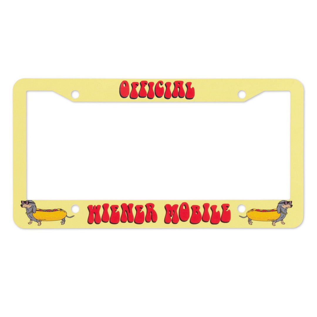 official wiener mobile license plate cover - bean goods