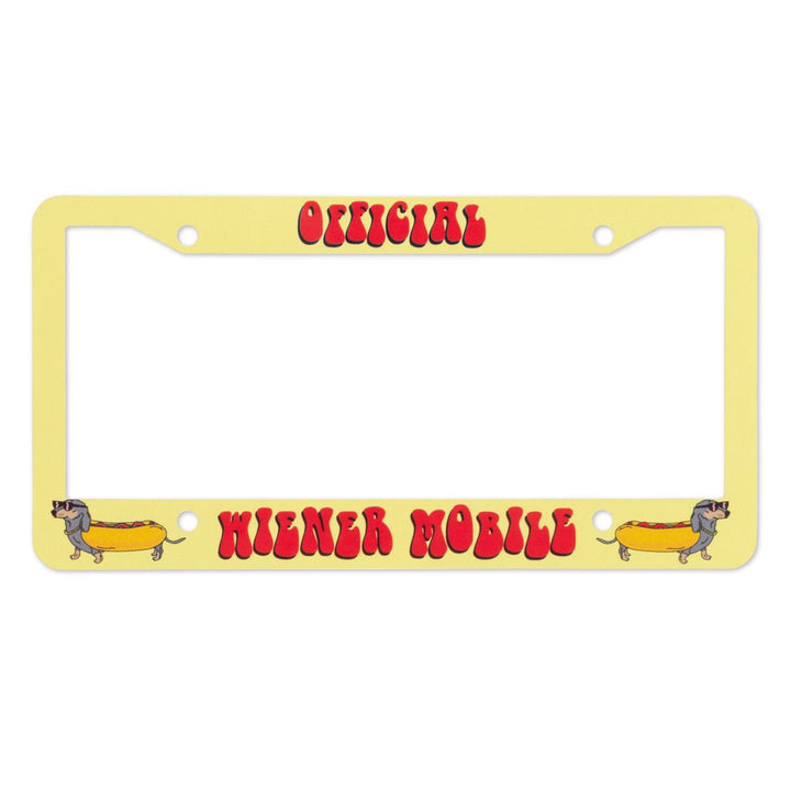 official wiener mobile license plate cover - bean goods