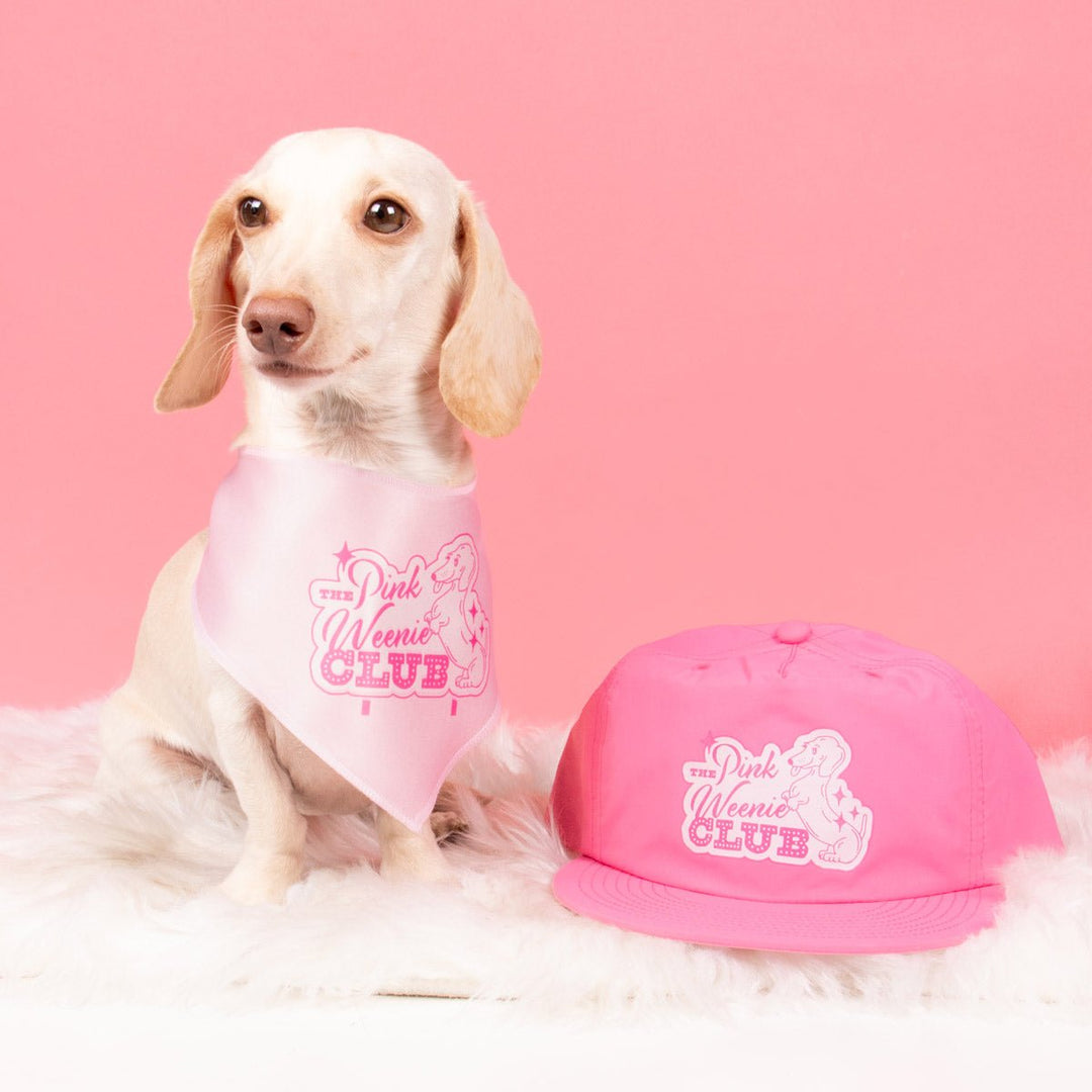 pink weenie club bandana - bean goods