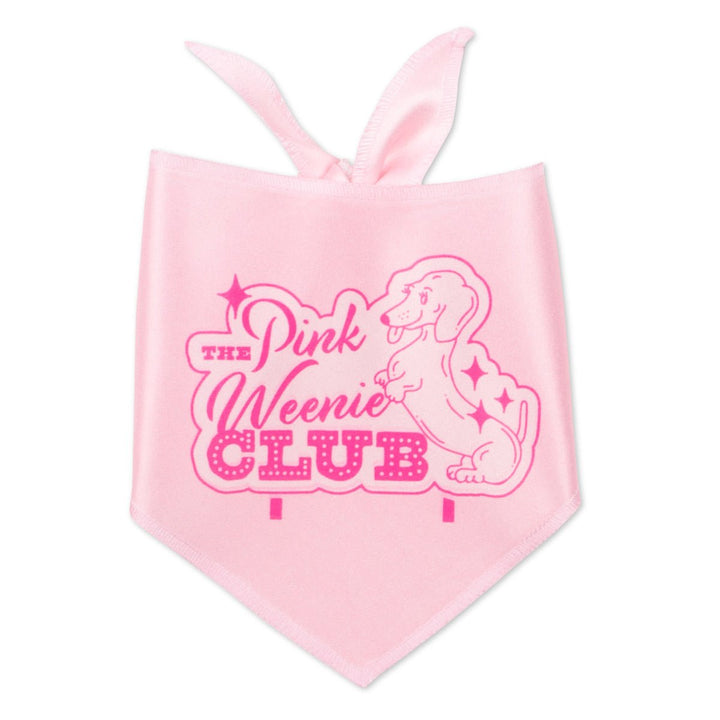 pink weenie club bandana - bean goods