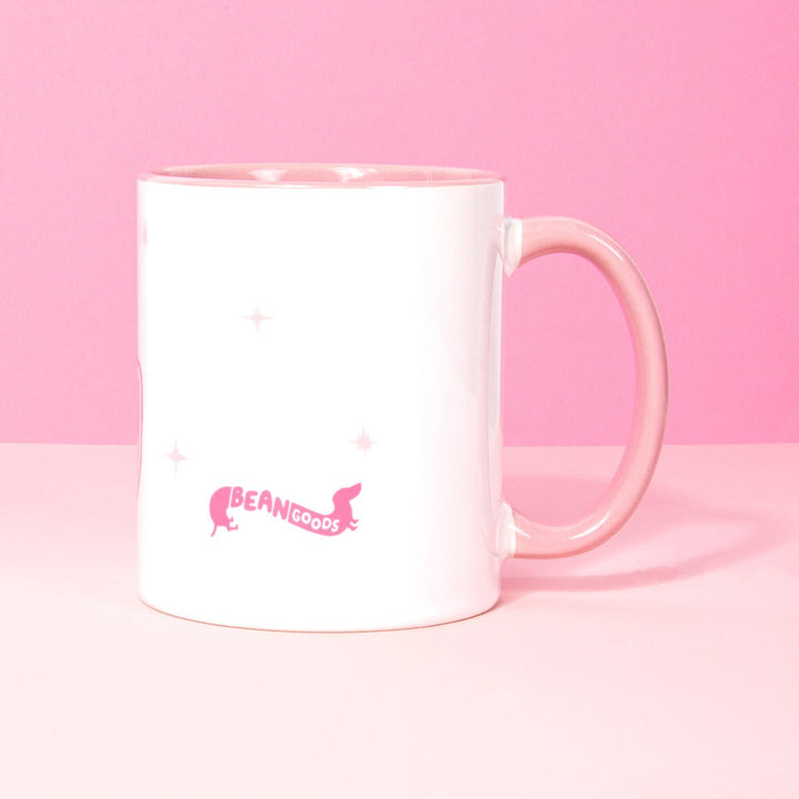 pink weenie club mug - bean goods