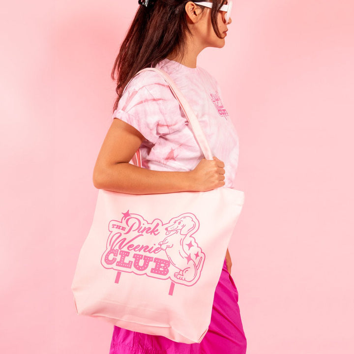 pink weenie club tote - bean goods