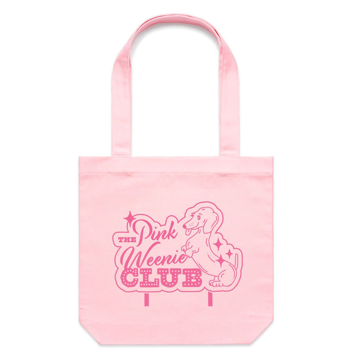 pink weenie club tote - bean goods