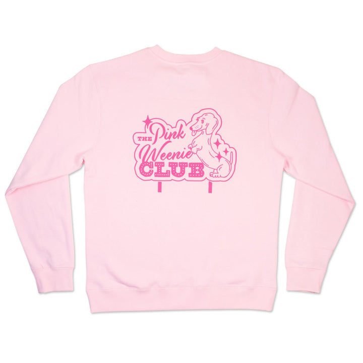 pink weenie club unisex crew sweatshirt - bean goods