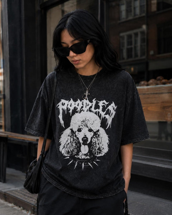 poodle unisex tee | midnight mineral wash - bean goods