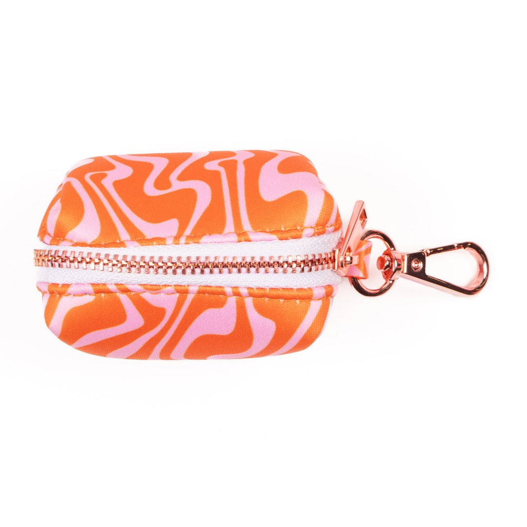 poop bag pouch - retro swirl - bean goods