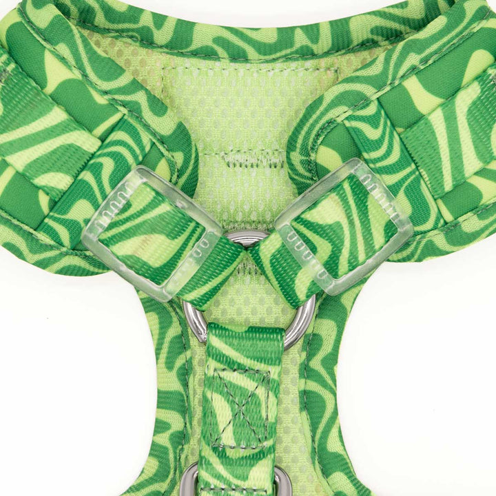 *pre - order* adjustable harness - matcha retro swirl - bean goods