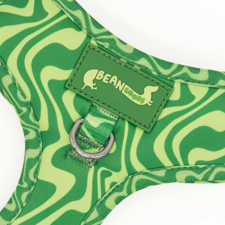 *pre - order* adjustable harness - matcha retro swirl - bean goods