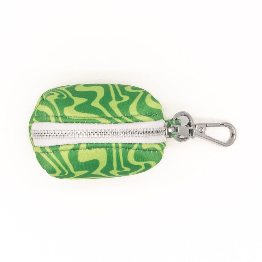 *pre - order* poop bag pouch - matcha retro swirl - bean goods