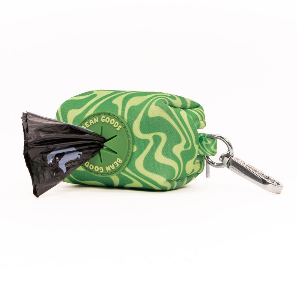 *pre - order* poop bag pouch - matcha retro swirl - bean goods