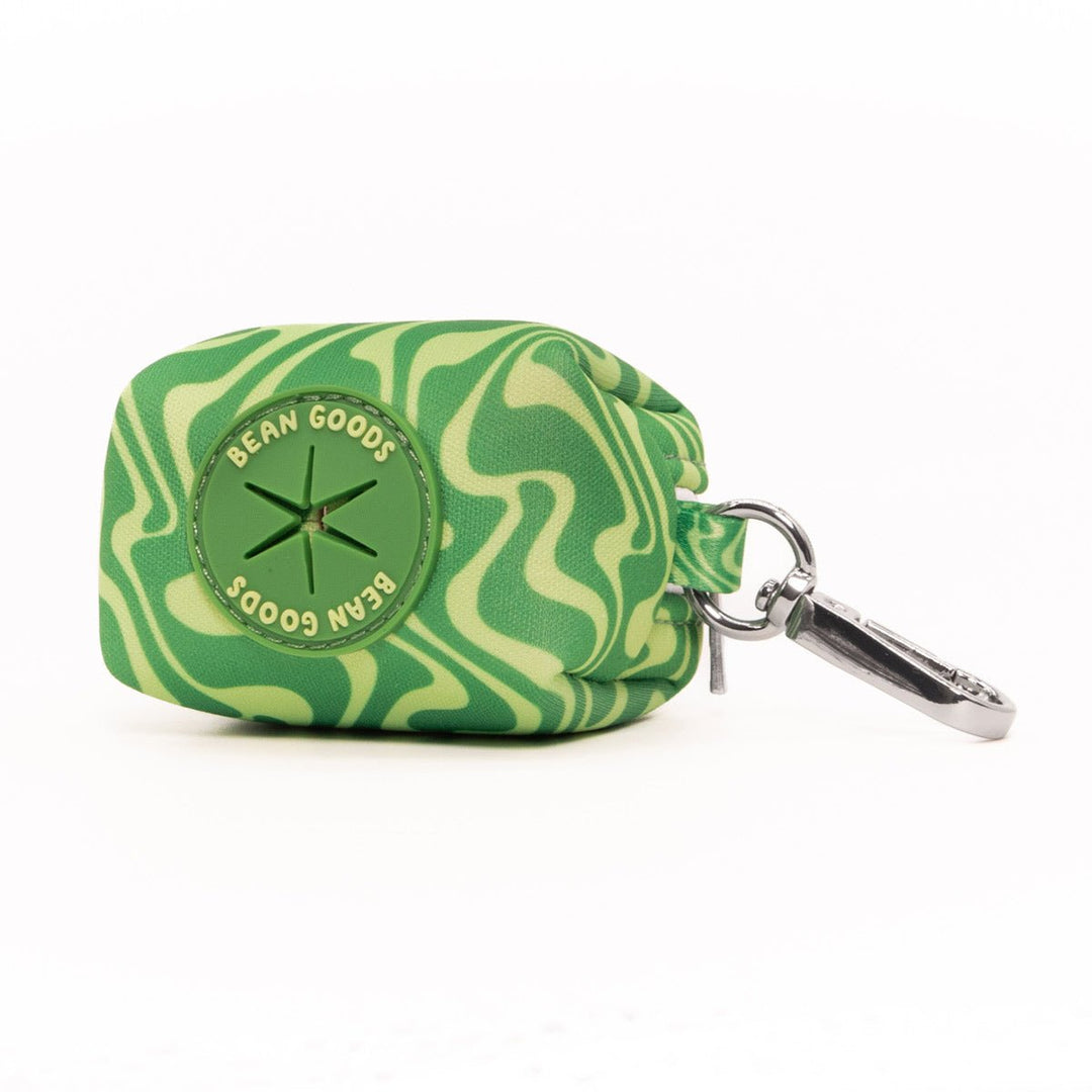 *pre - order* poop bag pouch - matcha retro swirl - bean goods