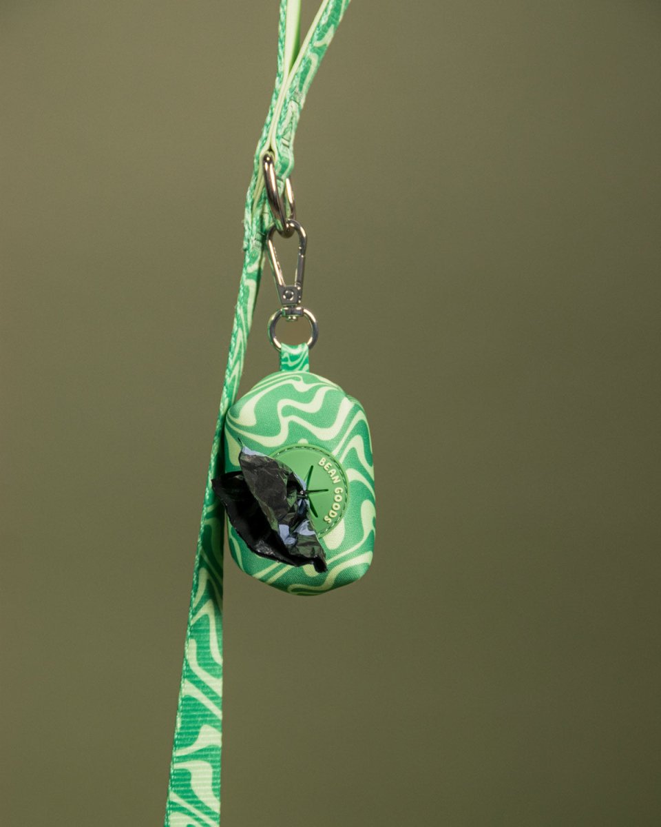 *pre - order* poop bag pouch - matcha retro swirl - bean goods