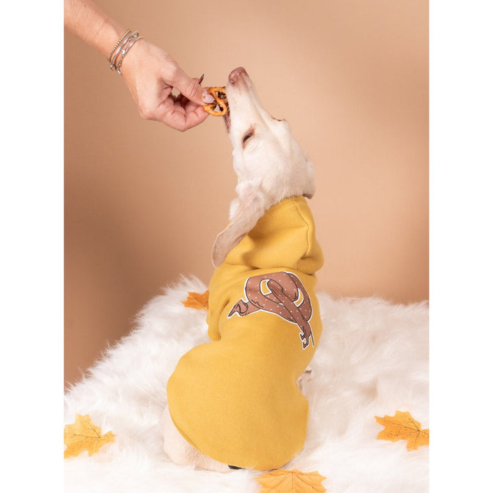 pretzel ween doxie hoodie | mustard - bean goods
