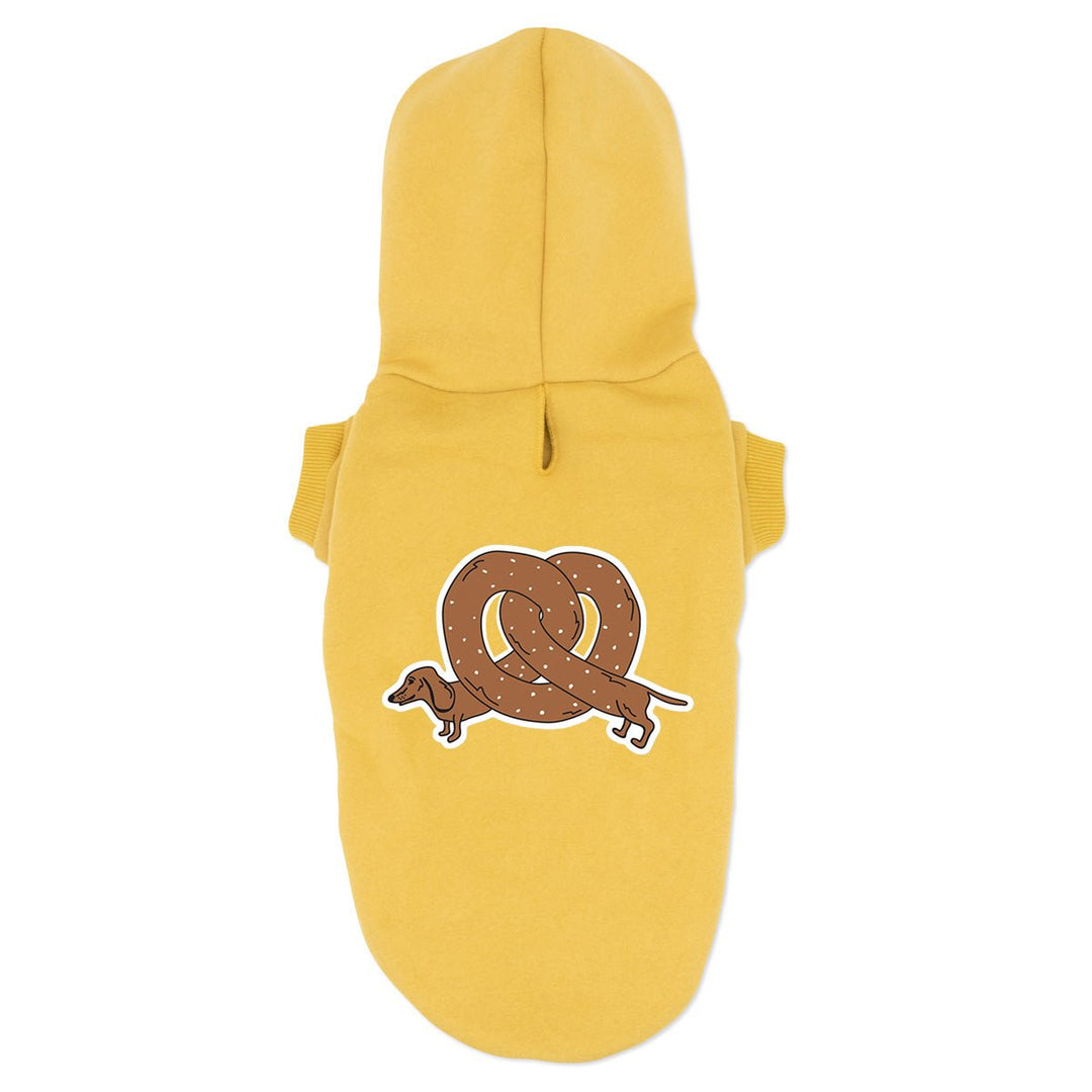 pretzel ween doxie hoodie | mustard - bean goods