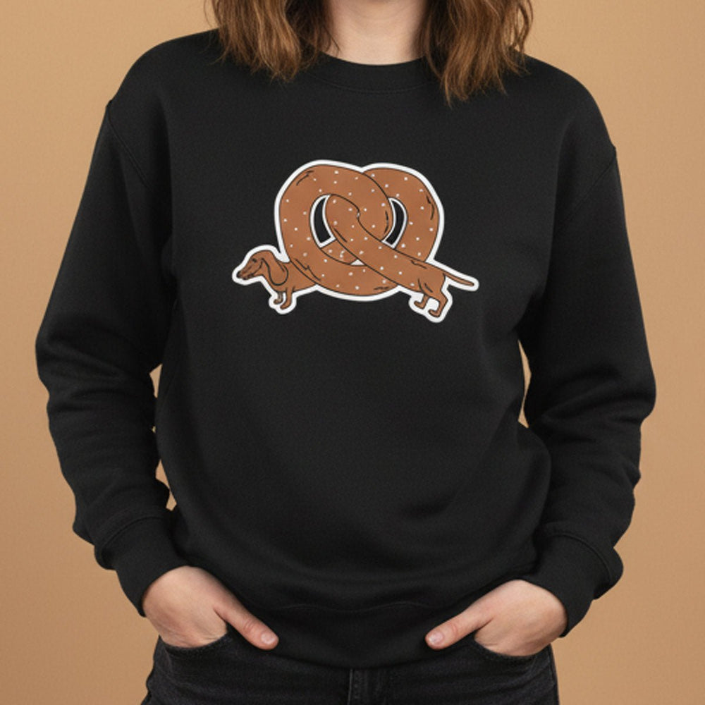 pretzel ween unisex crew | black - bean goods