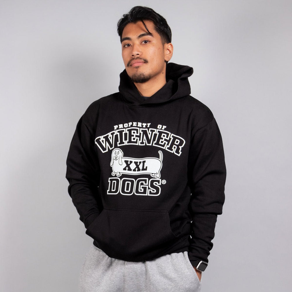 property of wiener dogs unisex hoodie | midnight - bean goods