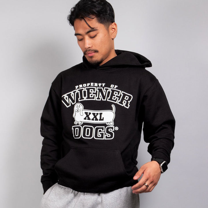 property of wiener dogs unisex hoodie | midnight - bean goods