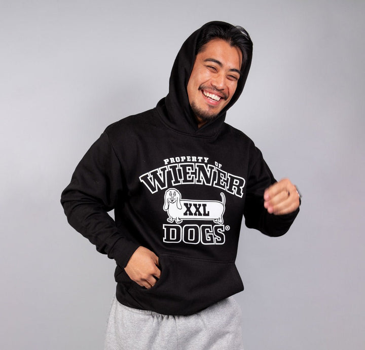 property of wiener dogs unisex hoodie | midnight - bean goods