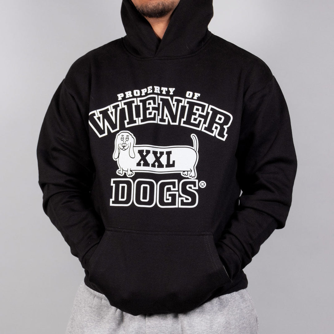 property of wiener dogs unisex hoodie | midnight - bean goods