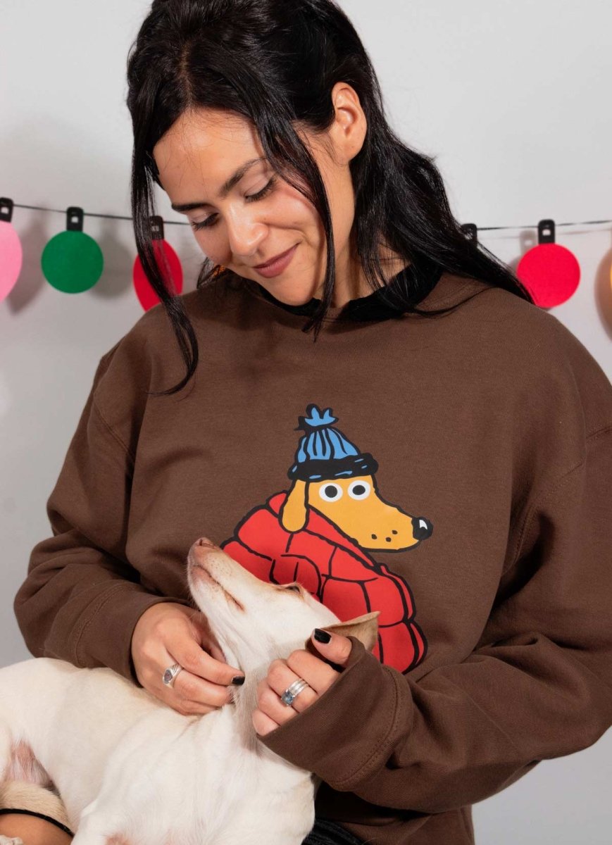 puffer pup unisex premium crew sweatshirt - bean goods