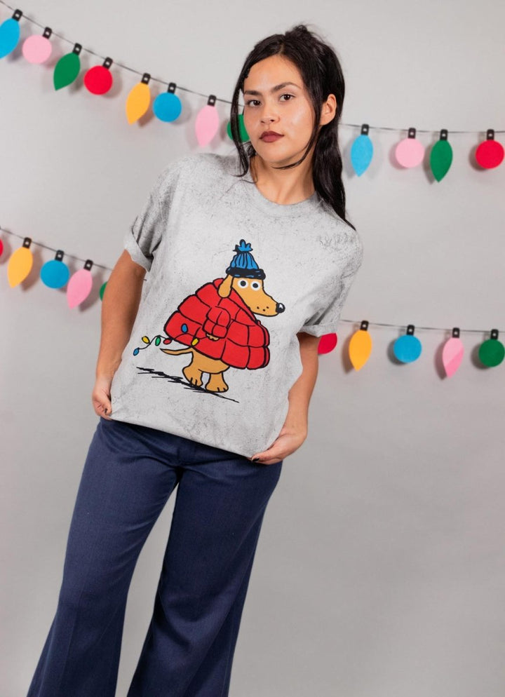 puffer pup unisex tee | tie - dye - bean goods