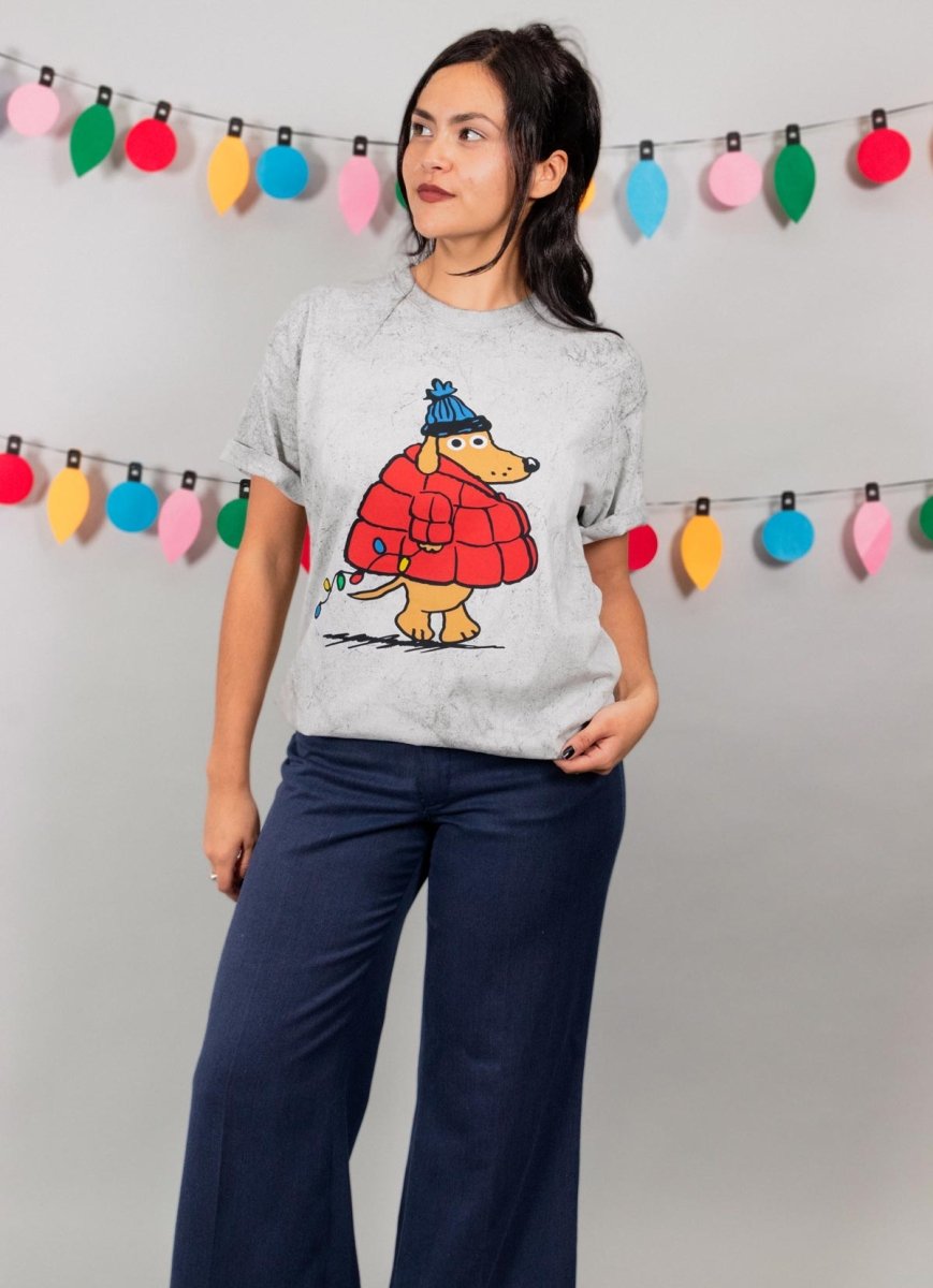 puffer pup unisex tee | tie - dye - bean goods