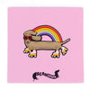 rainbow weenie shoe charm