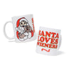 santa loves wieners mug