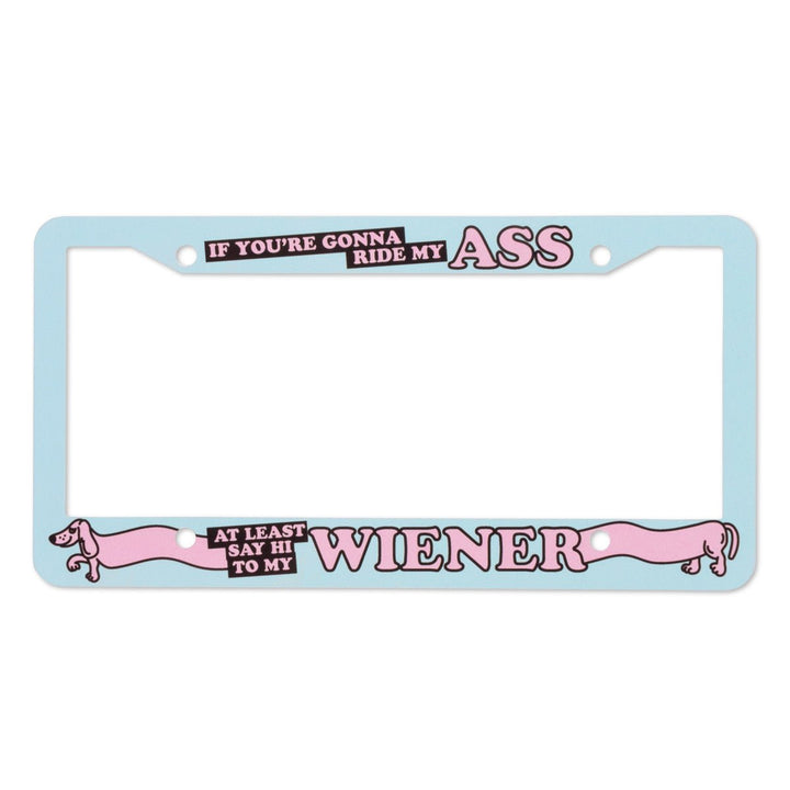 say hi license plate cover - bean goods