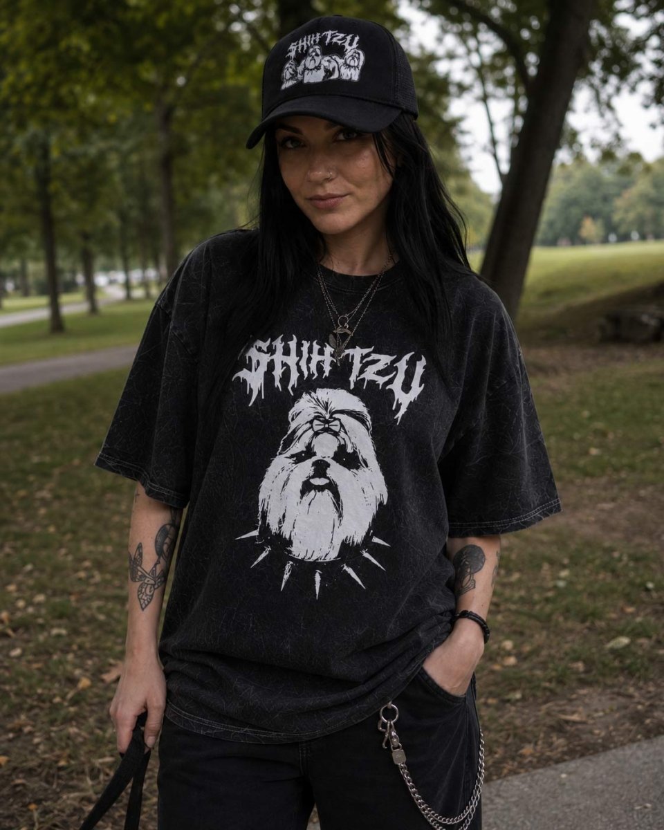 shih tzu unisex tee | midnight mineral wash - bean goods
