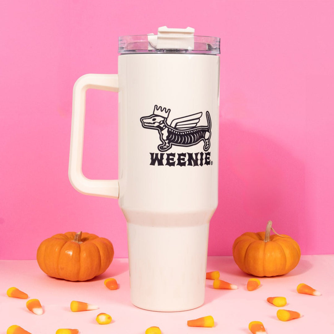 skeleweenie 40 oz tumbler - bean goods