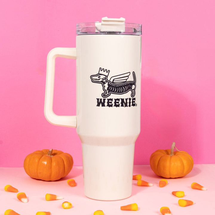 skeleweenie 40 oz tumbler - bean goods