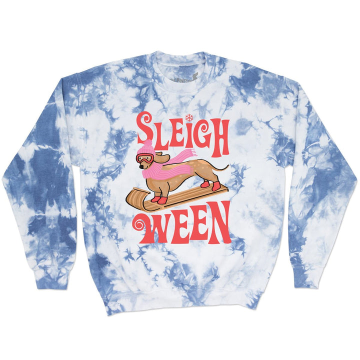 sleigh ween unisex crew sweatshirt | tie dye - bean goods