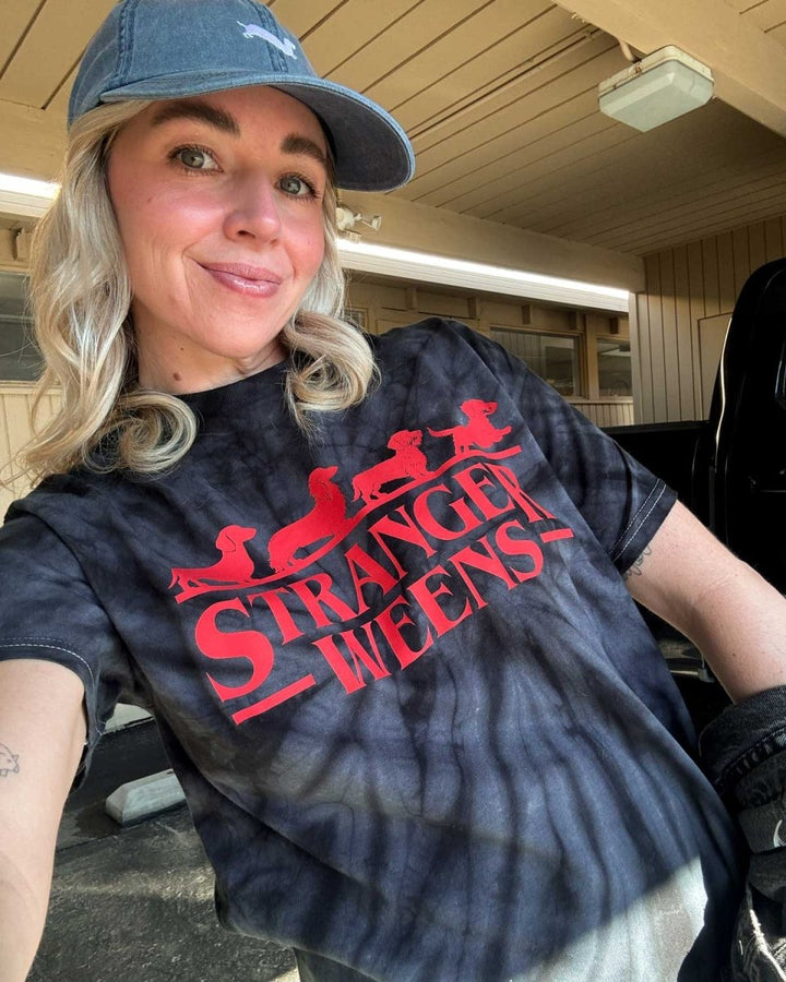 stranger weens unisex tee | the upside down tie - dye - bean goods