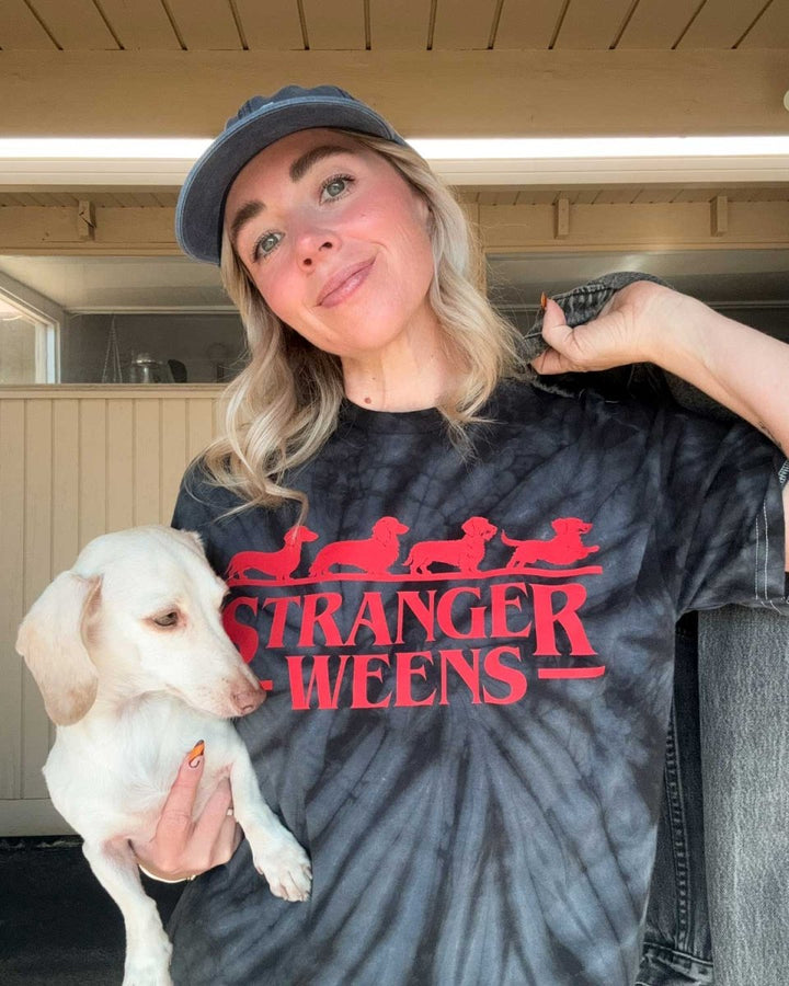 stranger weens unisex tee | the upside down tie - dye - bean goods