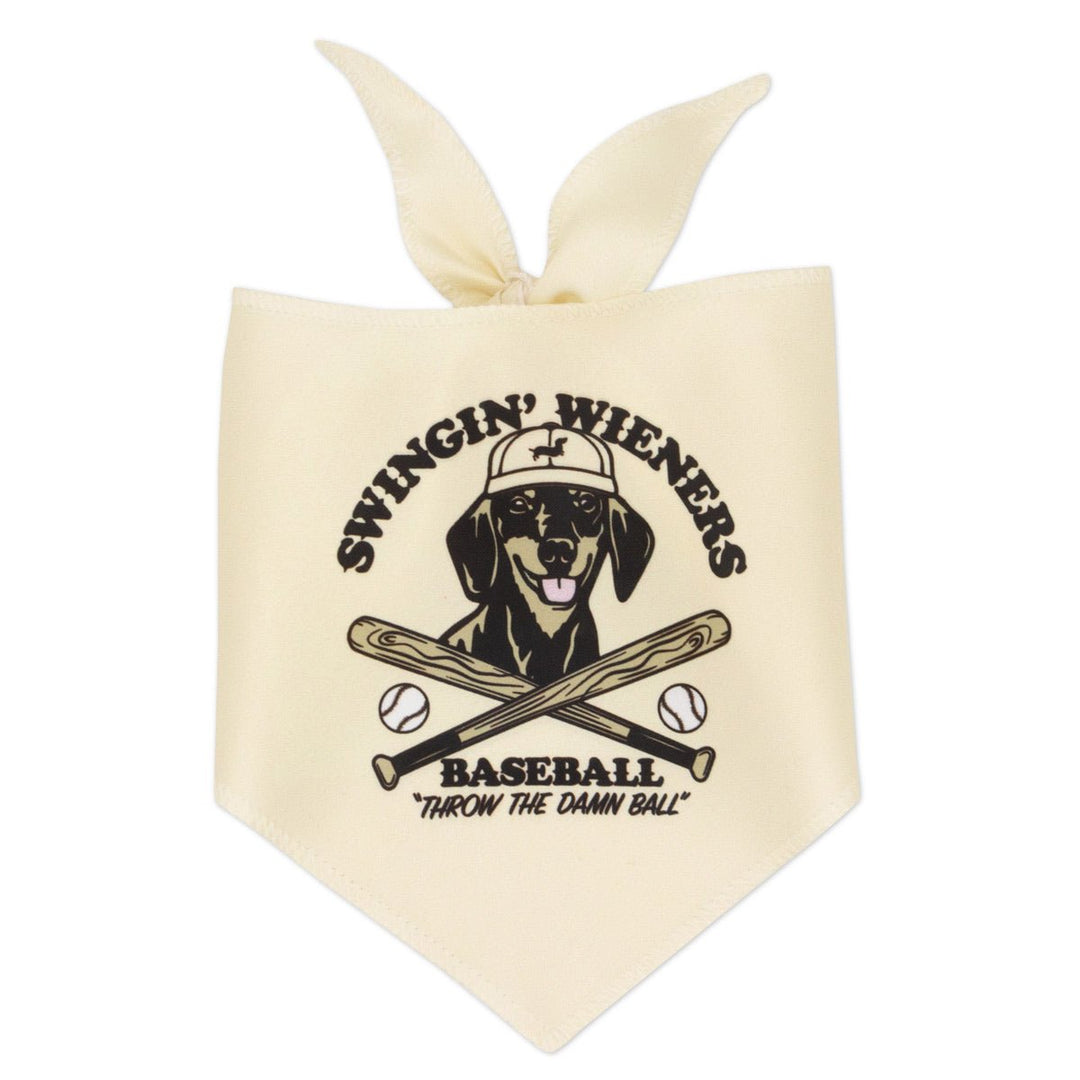 swingin’ wieners baseball club bandana - bean goods