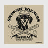 swingin’ wieners baseball club sticker