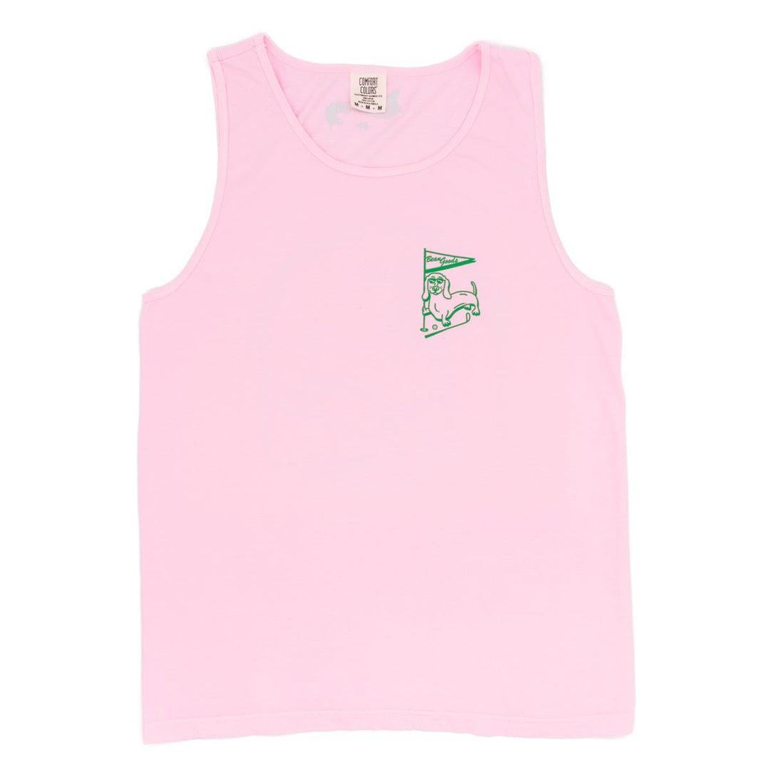 swingin’ wieners golf club unisex tank | caddy pink - bean goods