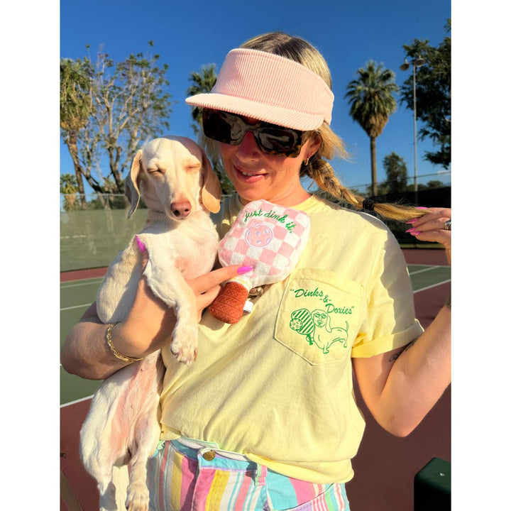 swingin’ wieners pickle ball unisex pocket tee | banana - bean goods