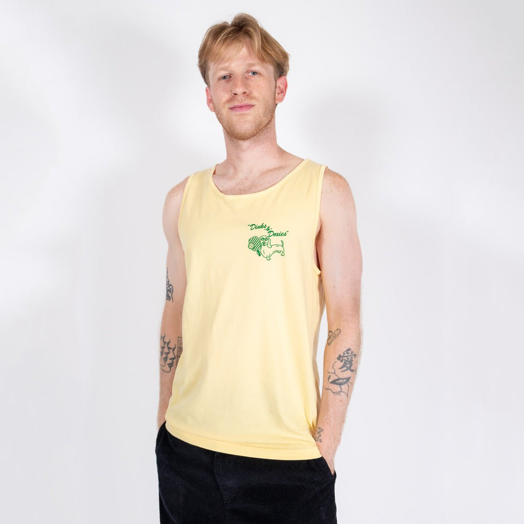 swingin’ wieners pickle ball unisex tank | banana - bean goods