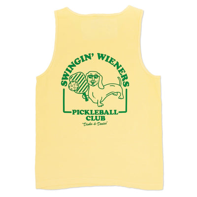 swingin’ wieners pickle ball unisex tank | banana - bean goods