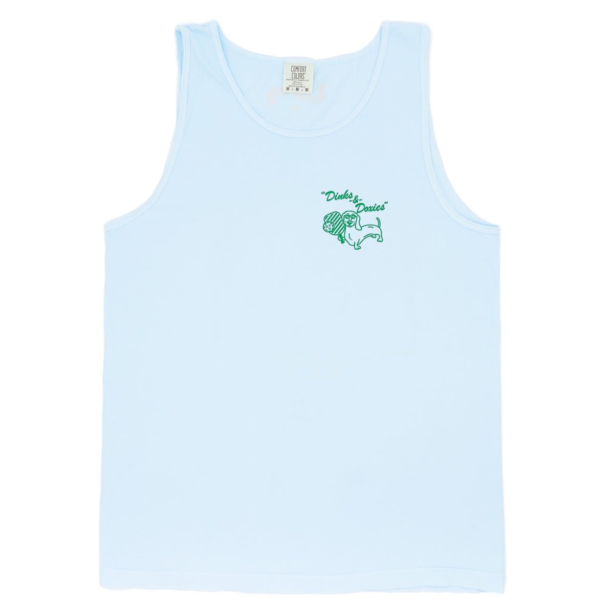 swingin’ wieners pickle ball unisex tank | blue bird - bean goods