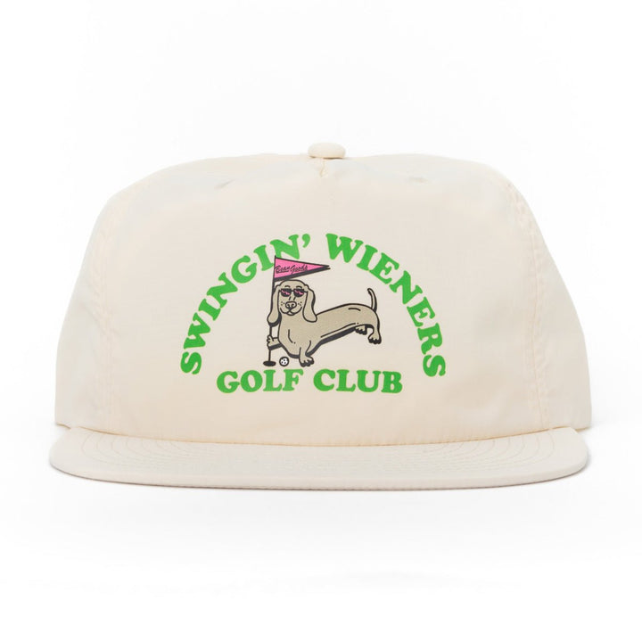 swinging wieners golf club hat | cream - bean goods