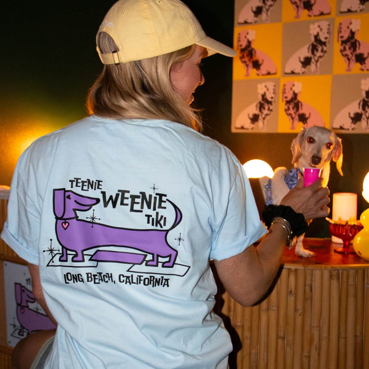 teenie weenie tiki bar unisex tee | blue - bean goods