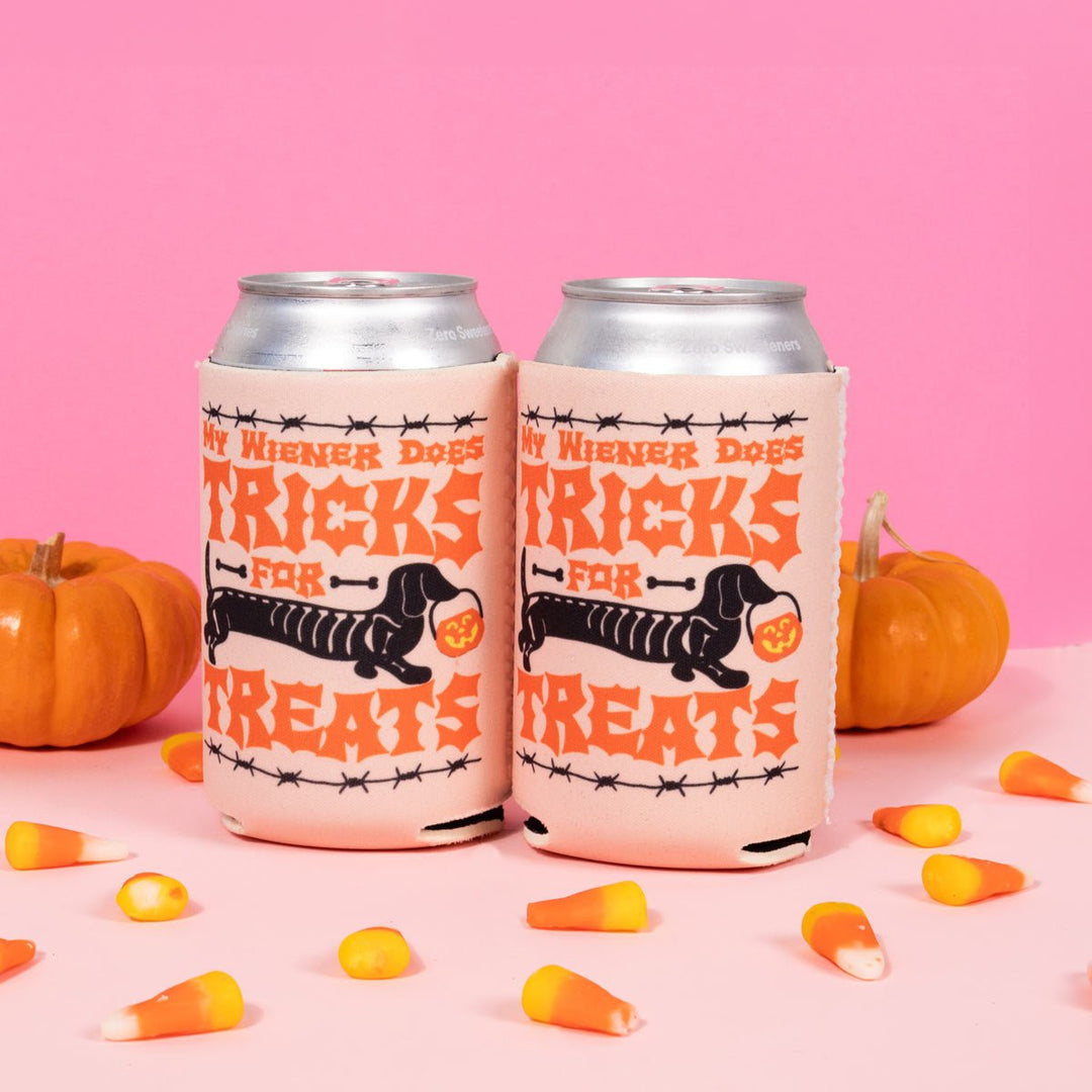 tricks for treats koozie - bean goods